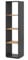 Vicco Raumteiler Ludus, Anthrazit/Goldkraft Eiche, 36.8 x 144.9 cm