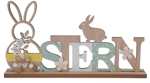 Osterdeko Innen Holz Osterhasen Ostern Deko Modern Osterhase Deko Frühling Ostereier Bunny Rabbit Easter Decoration Osterdekoration