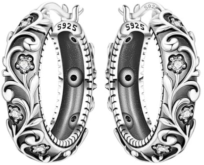 MISEFF Sterlingsilber-Ohrringe für Damen, hypoallergen, 925er Silber-Creolen, minimalistischer Schmuck für den Alltag für Damen