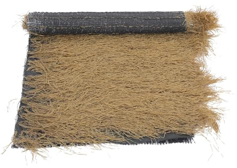 COHEALI Wiederverwendbare Künstliche Strohdach Rolle 1x0,5m aus Kunststoff Wetterfestes Naturgetreues Reetdach für Gartendekoration und Terrassendach