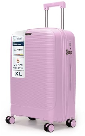 4FLY Leichter Hartschalen-Reisekoffer XL - Groß 75 cm (90L) – Großer Trolley Koffer mit TSA-Schloss, 4 Spinner-Doppelrollen & Aluminium-Teleskopgriff, Aufgabegepäck Reisegepäck