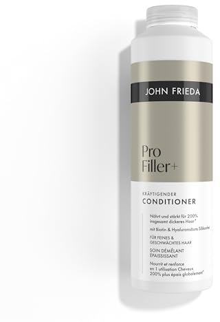 John Frieda PROfiller+ Conditioner – Inhalt: 500ml – Haartyp: feines & geschwächtes Haar – Geeignet für farbbehandeltes Haar