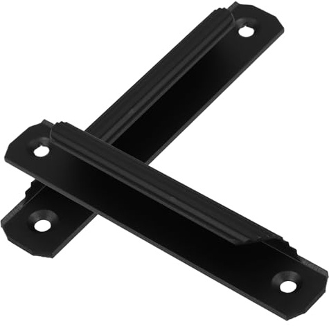 Beavorty Maniglia Pezzi per Porta in Scorrevole Lega Alluminio Nera 2 | Installazione Semplice, Stile e Design Elegante, per Ufficio e Casa, Uso Affidabile