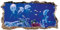 kina 3DA0022 Wand Aufkleber 3D - Einrichtungsideen Quallen aquarium 3D - Misst 80x44 cm - Wanddekoration, Wand Aufkleber, Tapete
