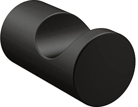 Moen YB0403BL Align Modern Single Robe Hook, Matte Black