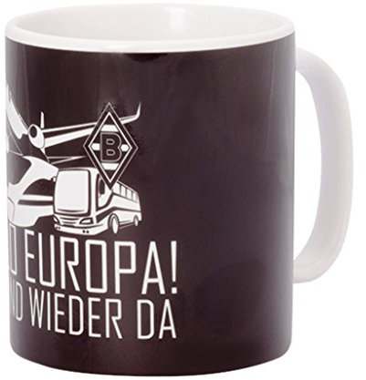 Borussia Mönchengladbach Tasse/Kaffeetasse/Kaffeepott/Mug/Becher EUROPA BMG - plus gratis Aufkleber forever Mönchengladbach