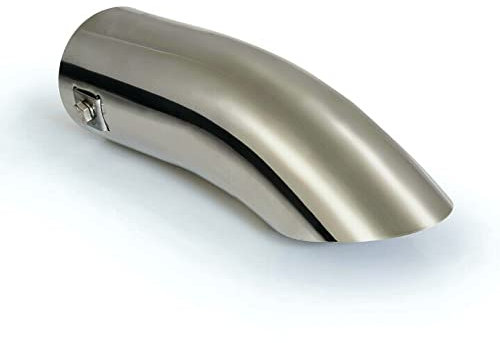 AutoScheich® Edelstahl Universal Auspuffblende Endrohr Auspuff Blende Sportauspuff Schräg Gekrümmt US