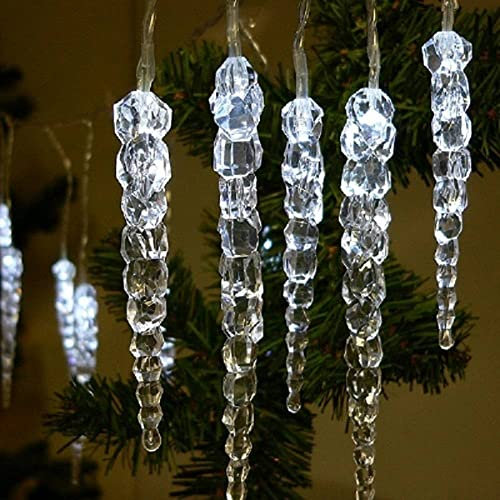 Star-Max LED Lichterkette mit 40 Eiszapfen