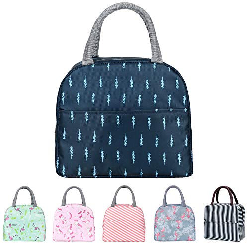 YumSur Borsa termica per pranzo, ufficio, pranzo, borsa per pranzo, fresca, borsa da trasporto, per pranzo, picnic, impermeabile, isolata per donna, uomo, scuola e ufficio, per bambini (piuma)