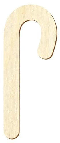 Holz Zuckerstange - 3-50cm Höhe - Deko Zuschnitte Größenauswahl, Größe:16cm, Pack mit:1 Stück