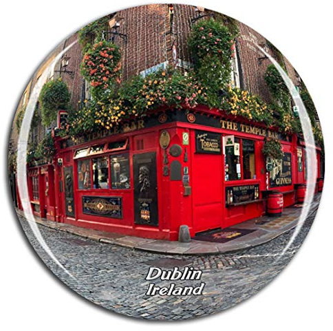 Weekino Ireland Temple Bar Dublin Fridge Magnet 3D Crystal Glass Tourist City Travel Souvenir Collection Gift Strong Refrigerator Sticker