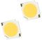 Othmro Módulo de chip LED COB de 300 mA 10 W 20 mm x 20 mm, placa LED cuadrada blanca cálida 3000 K 120 lm lúmenes, pieza de repuesto 2 unidades