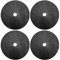 DOITOOL 20 Stück Garten-Unkrautmatte Biologisch Abbaubare Mulchring-Baumschutz-Unkrautmatten Mulchscheibe Baummulchring Baumschutzmatte Gartenbaumschutz Mulchscheibe (Schwarz 4 cm)