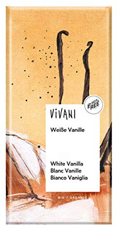 Vivani - Weiße Schokolade mit Vanille - 80 g - 10er Pack