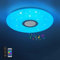 JDONG Bluetooth Deckenleuchte LED mit Lautsprecher, Fernbedienung und App-Steuerung RGB Farbwechsel dimmbar Sterne Weißes Rauschen für Schlafzimmer Kinderzimmer Badzimmerlampe 36 W Ø 40 cm