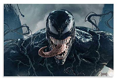 TOUKUI Fondos De Pantallas Venom Poster dekorative Malerei Leinwand Wandkunst Wohnzimmer Poster Schlafzimmer Malerei 12x18inch(30x45cm)