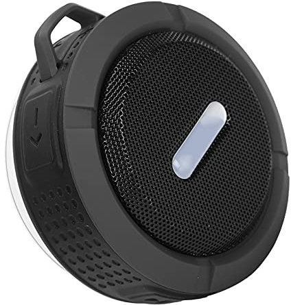 VBESTLIFE Mini Altavoz Bluetooth, Altavoz de subgraves portátil Resistente al Agua de Nivel IPX4, para Deportes al Aire Libre, con mosquetón de Ventosa(Negro)