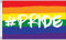 AZ FLAG - Drapeau LGBT Arc-En-Ciel Hastag Pride - 90x60 cm - Drapeau Gay 100% Polyester Avec Oeillets Métalliques Intégrés - Pavillon 50 g