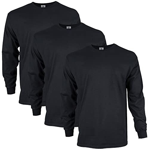 Gildan Unisex Ultra Cotton Long Sleeve Tee Style G2400 Multipack T-Shirt (12er Pack)