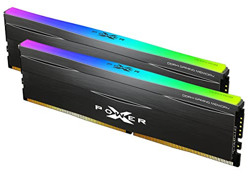 SP Silicon Power Kit de mémoire Gaming DDR4 32 Go (2 x 16 Go) Zenith RGB 3600 MHz (PC4 28800) C18 Module de mémoire de bureau avec dissipateur thermique Noir (SP032GXLZU360BDD)