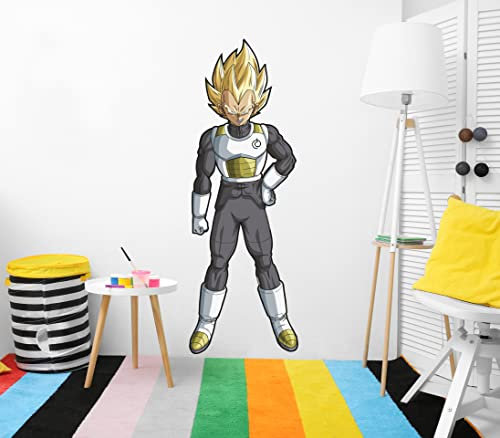 Oedim Wandaufkleber aus Vinyl, Größe Real Dragon Ball Super Vegeta, Offizielles Produkt, 52 x 150 cm, Vinyl für Wände, DBS