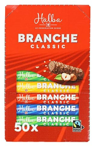 Branches Halba Classic 50x23g - CHOCOLAT SUISSE Certifié FAIRTRADE