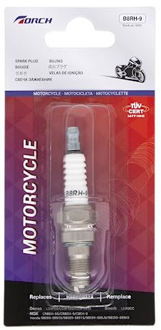 TORCH B8RH-9 Zündkerzen Ersetzen für NGK CR8EH-9/5666, for HON DA 98059-58916,for Denso U24FER9, OEM