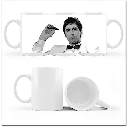 Coffe Tea Mug Cup with Photo Scarface Al Pacino No. H147Z_Cup