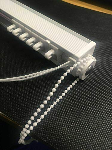 BlindCreations Vertical Blind Headrail Track - Made to measure - 3.5 (89mm) - Child Safe - UK made - Express Manufacture and Delivery (Upto 196cm)