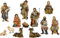 FADEDA 12x Johannes-Krippenfiguren/Höhe:8 cm/handbemalt/detailgetreue Krippen Figuren - Weihnachten Tisch Dekoration Krippe Zubehör