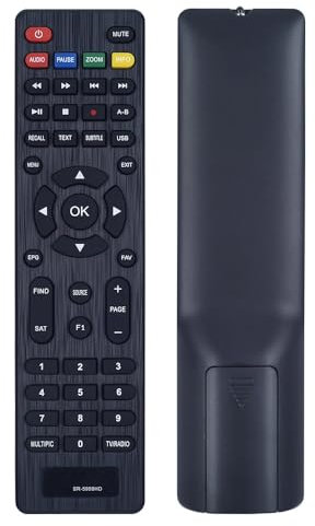 GOUYESHO SR-5959HD Ersatz Fernbedienung SR-5959HD Kompatibel mit STARSAT 200hd Extreme 4k TV Fernbedienung