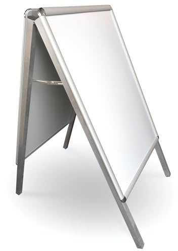 Kundenstopper STROGET - Infoständer DIN A2 mit Whiteboard-Oberfläche