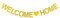 lafomukea Welcome Home Girlande, Willkommen Zuhause Banner Girlande, Glitzer Herzlich Willkommen Girlande für Familie Rückkehr, Familie Party Einzug Dekoration, Gold