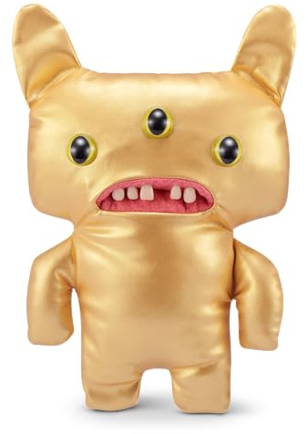 Fuggler Gold Fuggs von ZURU Funny Ugly Monster, Plüsch, zum Sammeln, Spielzeug (Reeko - All Over Gold)