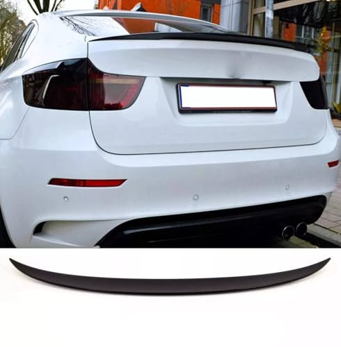 For Auto Perfectionists UK Rear Mid Boot Spoiler Compatible With BMW X6 E71 X6M 2008-2015 M Sport ABS Gloss Black