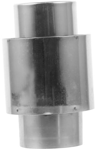 DECOMELODY Clapet Anti-retour En Acier Inoxydable Pour Raccord De Conduit De Ventilation De Chauffe-eau à Gaz – Dispositif Anti-refoulement – Conduit Droit – – Usage Intérieur