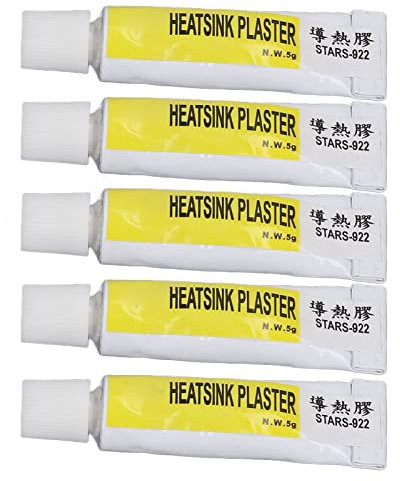 High-Temperature CPU Thermal Paste 300? Heat Resistant Thermal Silicone Grease for 3D Printer Insulation Set of 5 Tubes 25g Total for Heating Applications and Electronics