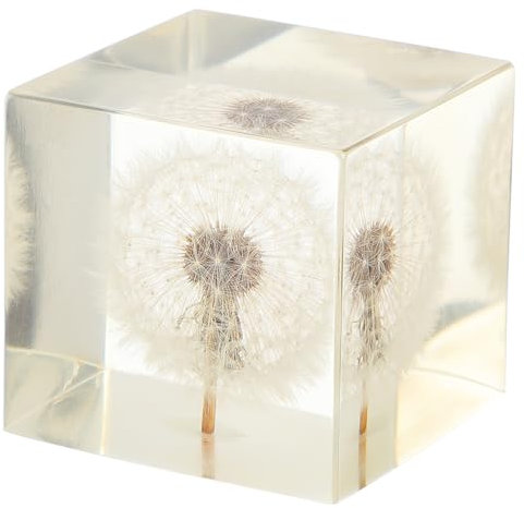 Gatuida Transparenter Kristallkugel-löwenzahn-Ornament Kreatives Wohn Büro-dekor Einzigartige Geschenkidee Für Geburtstag Ostern Valentinstag Stilvolle Desktop-deko