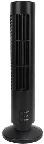 PUNELE Quiet Tower Fan Powerful Bladeless Tower Fan, Quiet 2 Speeds, Ideal for Home, Office, Room