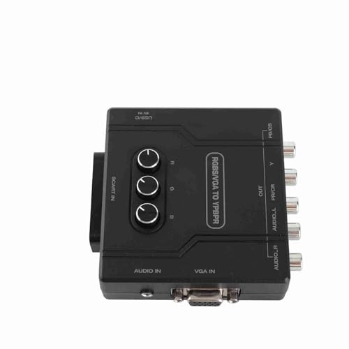 AMONIDA Convertidor de Componentes RGBS VGA SCART a YPBPR de Alta Calidad para una Pantalla de Juego Clara y Vívida para N64, Cable USB