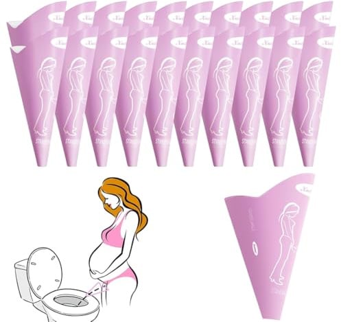 CFEWV 20 Units Portable Urinella for Women, Liberpee for Women, Waterproof, Portable, Suitable for Travel, Outdoor Activities and Other Occasions