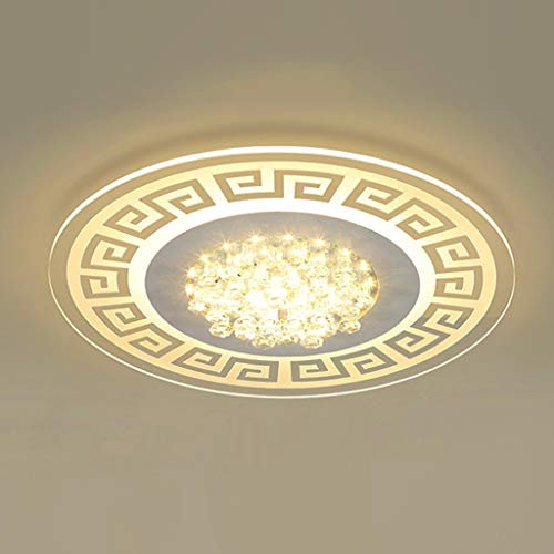 COCOL&Ultradünne LED-Deckenleuchte LED-Deckenleuchte, modernes minimalistisches Lampen, ultradünner Kristall- und Acrylkörper, Wohnzimmerbeleuchtung im Restaurant Lampe