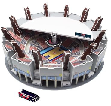 BANDAI 13361 3D-Puzzle Fernando Buesa Arena (Offizielles Produkt von Saski Baskonia S.A.D.) Sammelfigur, Mehrfarbig