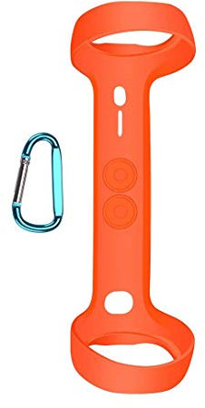 Dreneco Housse en Silicone en Protection Étui pour JBL Flip 5 Enceinte Bluetooth Portable avec Mousqueton