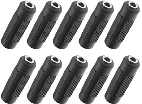 Be In Your Mind 10pcs Femelle à Femelle 3.5mm Adaptateur Jack Stéréo Coupleur Audio Rallonge Droite Connecteur