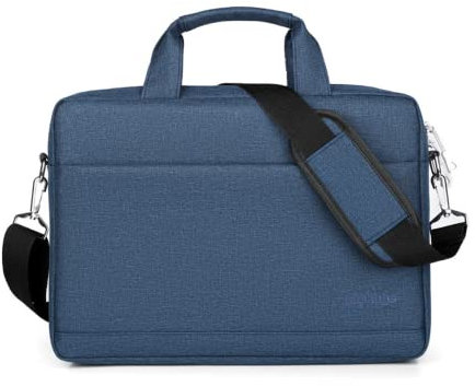 Cicilin Sacoche pour Ordinateur Portable 15 Pouces Housse Sac à Main Porte-Documents à Bandoulière Imperméable bleu