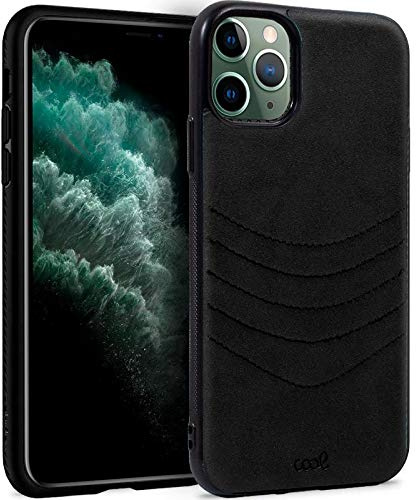 Cool Case for iPhone 11 Pro MAX Leather Embroidery Black