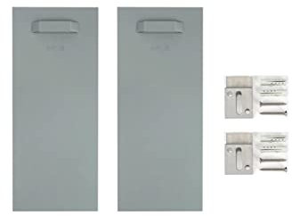 Set di fissaggio autoadesivo, supporto per specchio dibond (2 supporti | ganci a Z, 300 x 100 mm)