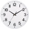 HZDHCLH 30cm Lautlos Wanduhr Schleichende Sekunde mit Arabisch Ziffer ohne Ticken für Dekoration Wohnzimmer, Küche, Büro, Schlafzimmer（Schwarz auf weiß）