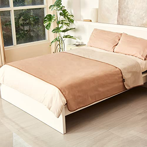 Catalonia Classy wasserdichte Decke für Bett Intimität, Liebesdecke Wasserdicht, Paar Decke für Erwachsene, Wasserdicht Antifouling Inkontinenz-Decke (XL 203x152cm, Taupe)